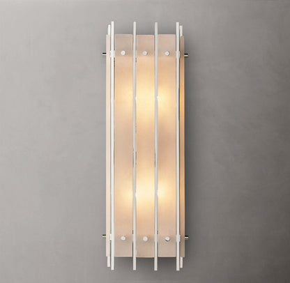 San Marcos Alabaster Grand Rectangular Wall Sconce