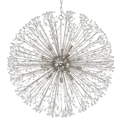 Dunkirk 16-Light Chandelier in Polished Nickel 40L x 40W x 40H