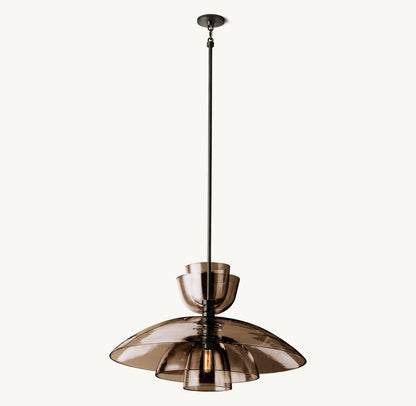 Blom Amber Glass Cloche Grand Pendant