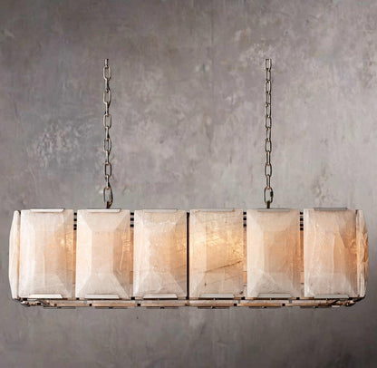 Harlowe Crystal Rectangular Chandelier 42"