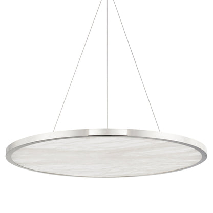 Eastport 1-Light Chandelier in Polished Nickel 36L x 36W x 1.75H