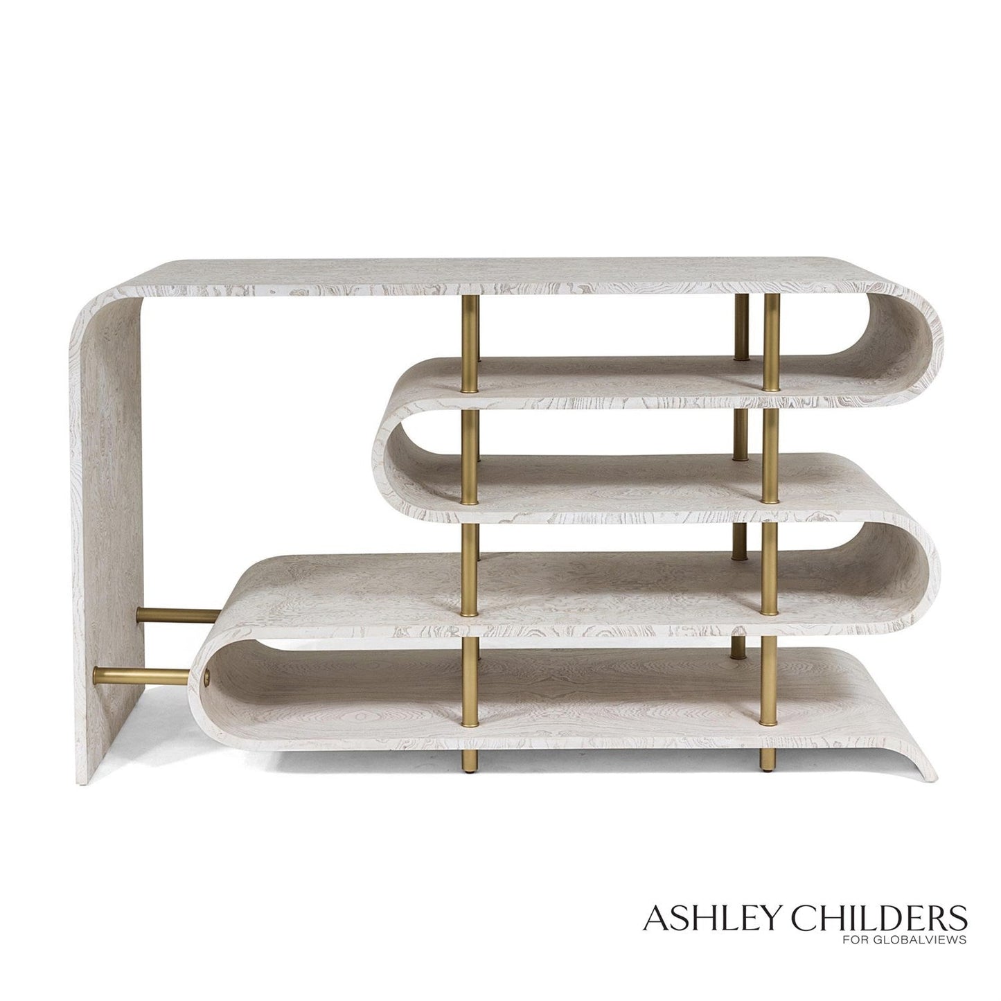 Global Views Traverse White Console by Ashley Childers