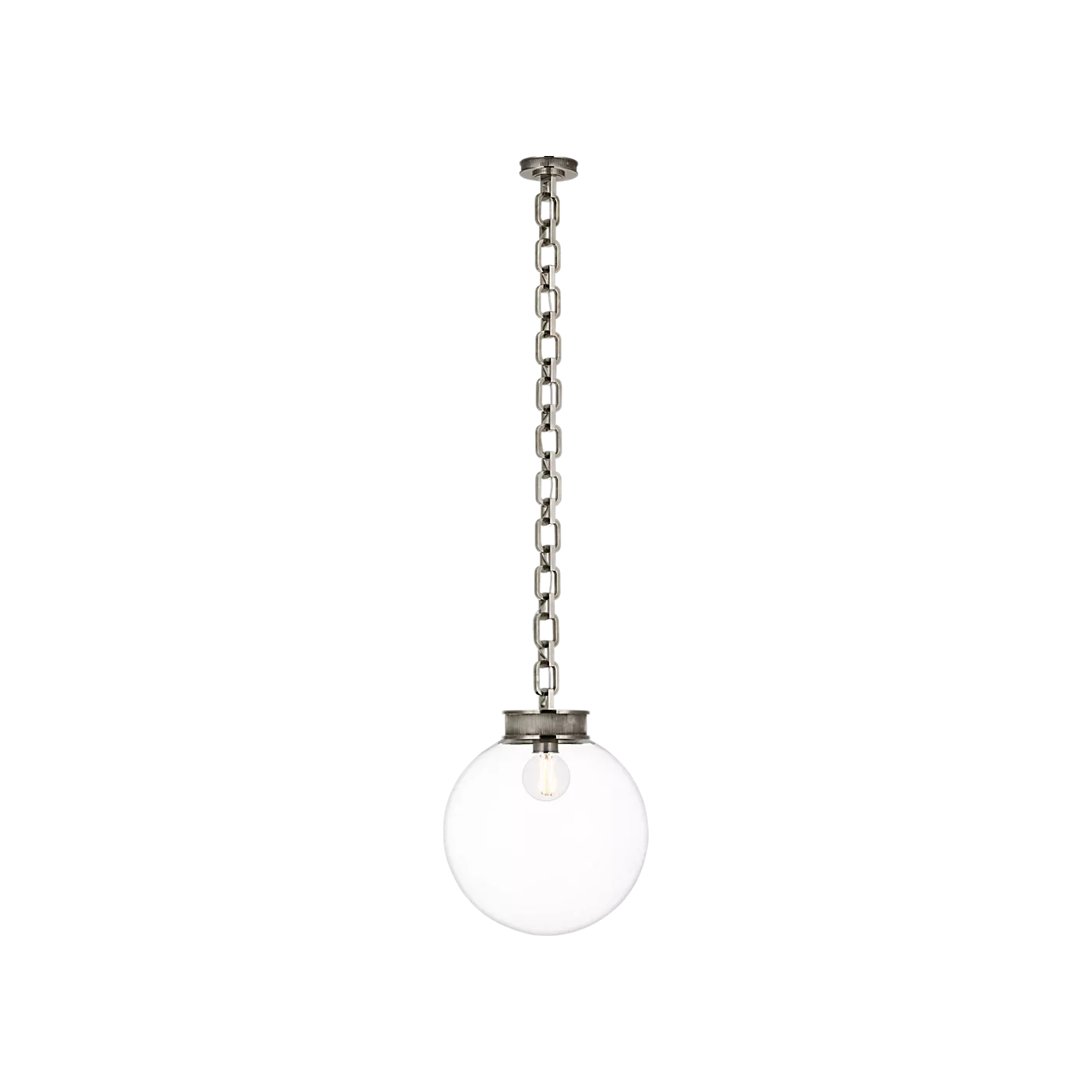 Bellamy 1 Light Statement Chain 16" Globe Chandelier