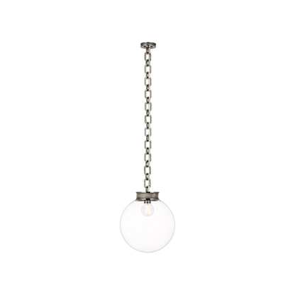 Bellamy 1 Light Statement Chain 16" Globe Chandelier
