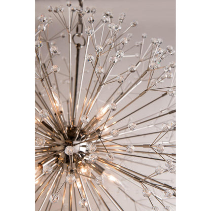 Dunkirk 8-Light Chandelier in Polished Nickel 20L x 20W x 24H