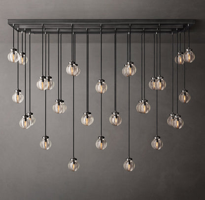 Pearl Rectangular Chandelier 72"