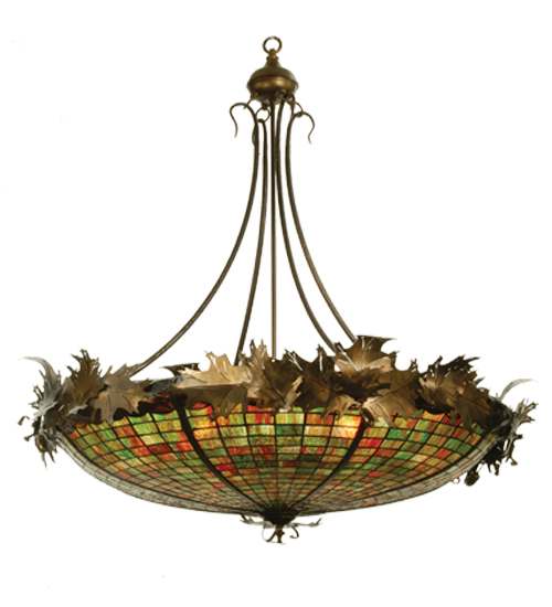 6 Light 46" Wide Pendant with Handmade Shade