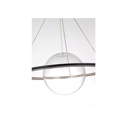 Cosmos 28" Ring and Orb Chandelier