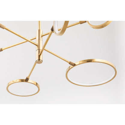 Saturn 0-Light Chandelier in Old Bronze 44.5L x 44.5W x 13.25H