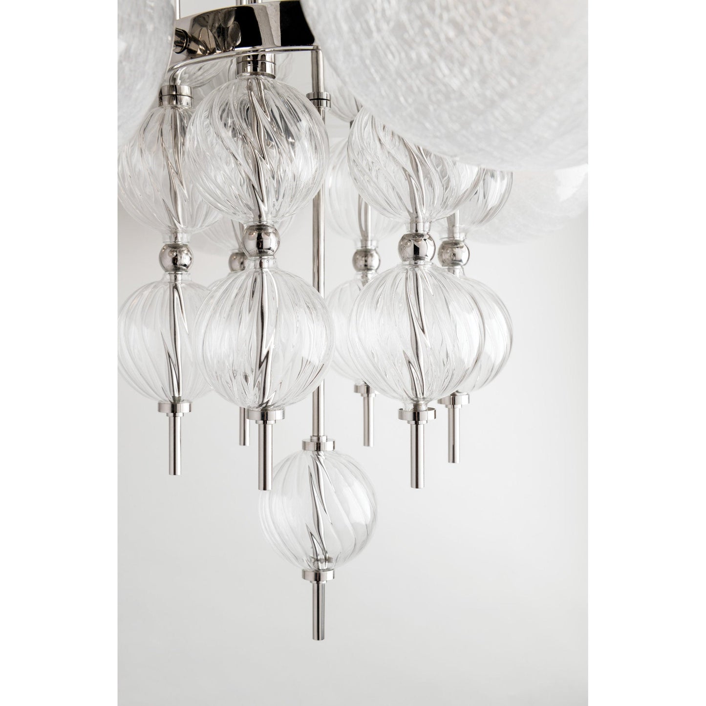 Calypso 8-Light Chandelier in Polished Nickel 33.5L x 33.5W x 32.5H