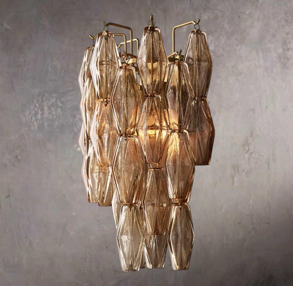 Chiaras Smoked Glass Wall Sconce