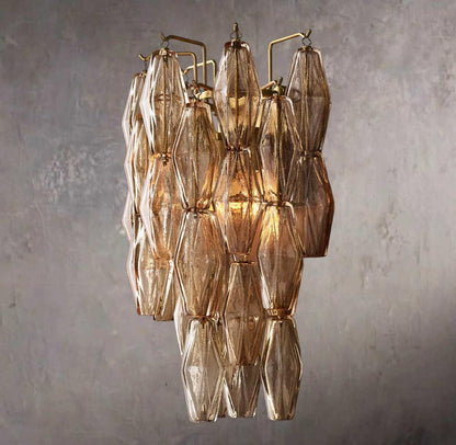 Chiaras Smoked Glass Wall Sconce
