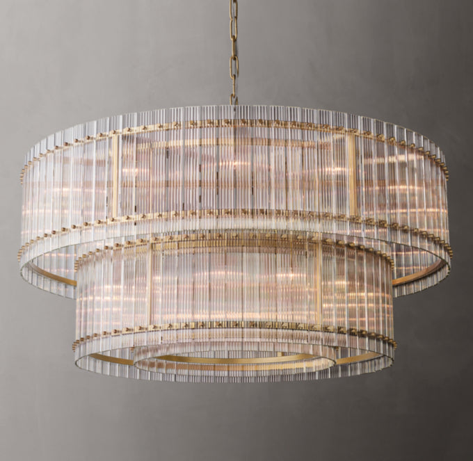 San Marcos Dual-Level Round Chandelier 60"