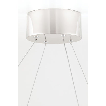 Tribeca 0-Light Chandelier in Burnished Nickel/Black Combo 32.75L x 32.75W x 5H