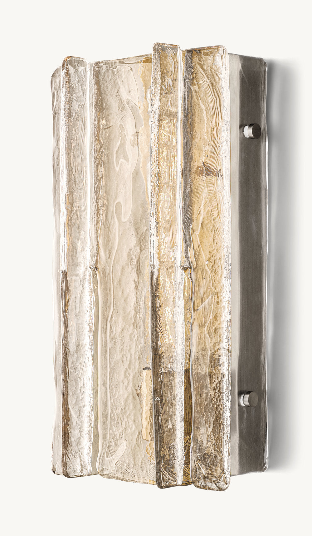 Lattice Pattern Clear Glass Wall Sconce 15"