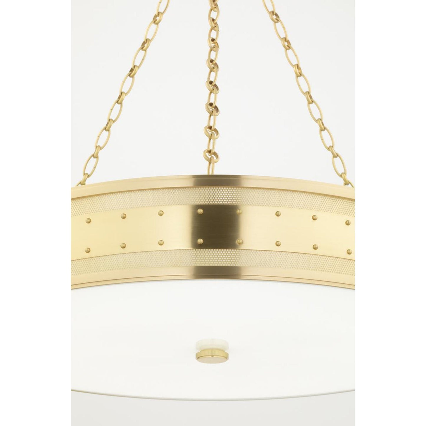 Gaines 6-Light Chandelier in Aged Brass 30L x 30W x 7H