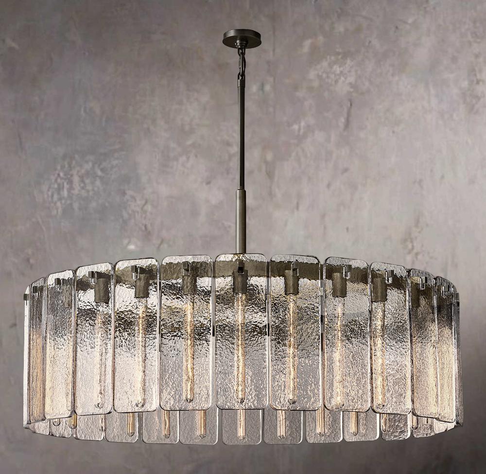 Calamette Circular Glass Chandelier 48"