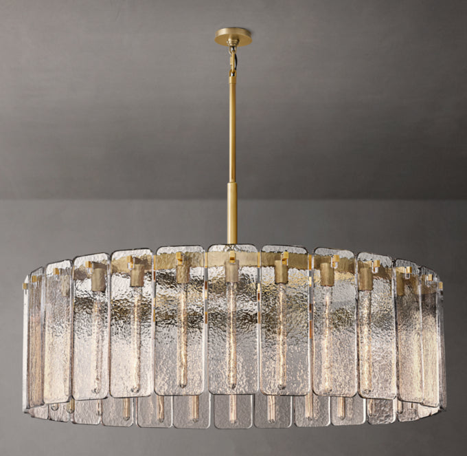 Calamette Circular Glass Chandelier 48"