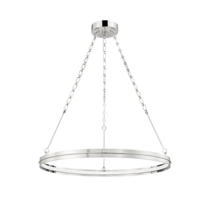 Rosendale 1-Light Chandelier in Polished Nickel 28L x 28W x 2.25H