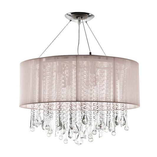 Beverly Dr. Taupe 32-Inch Twelve-Light Dual Mount