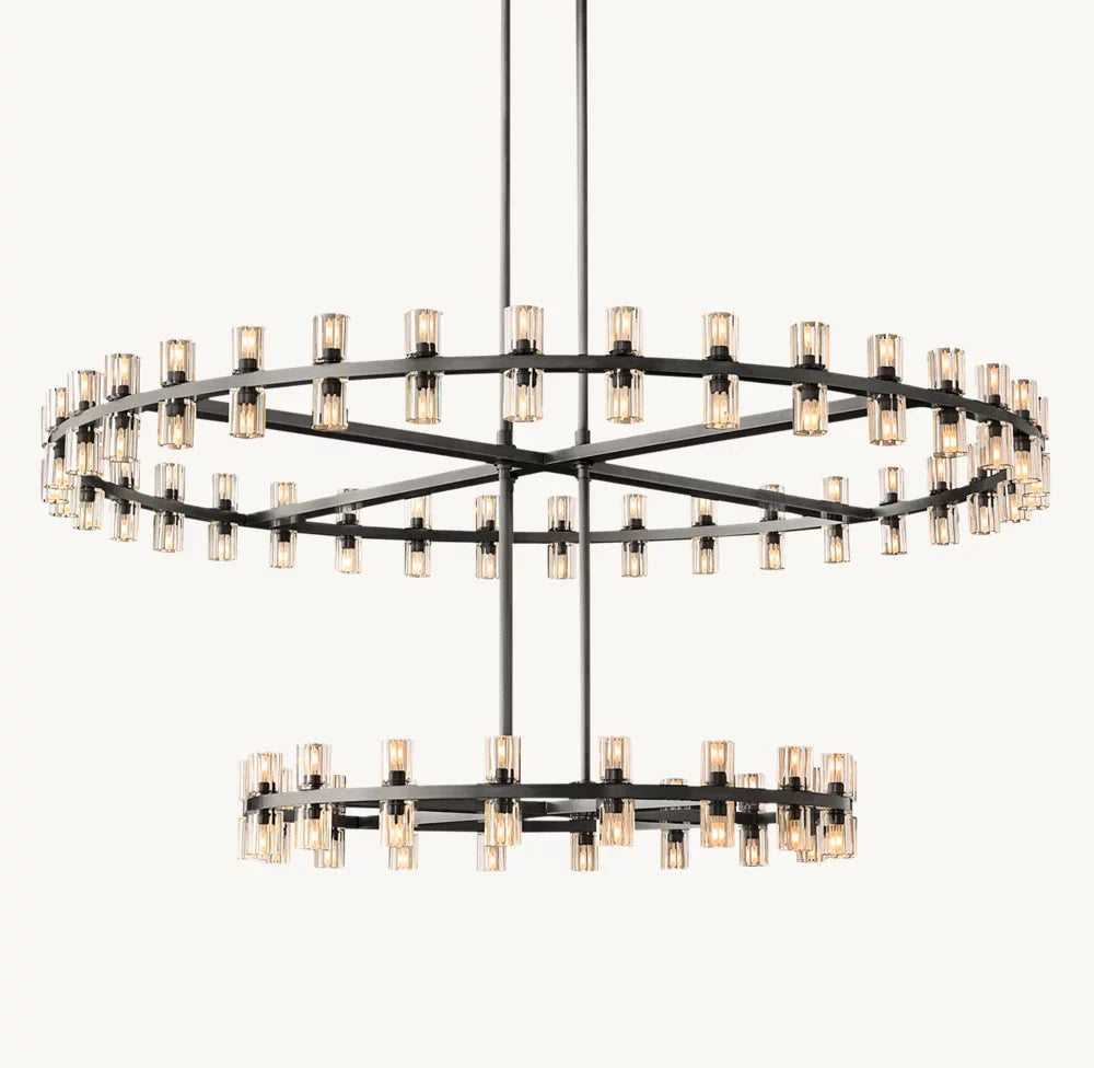Arcachone Circular Two-Tier Chandelier 60"