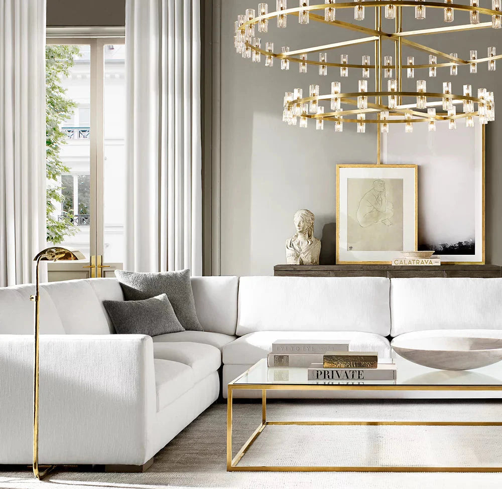 Arcachone Circular Two-Tier Chandelier 60"