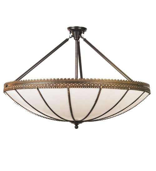 4 Light 37" Wide Pendant with Handmade Shade