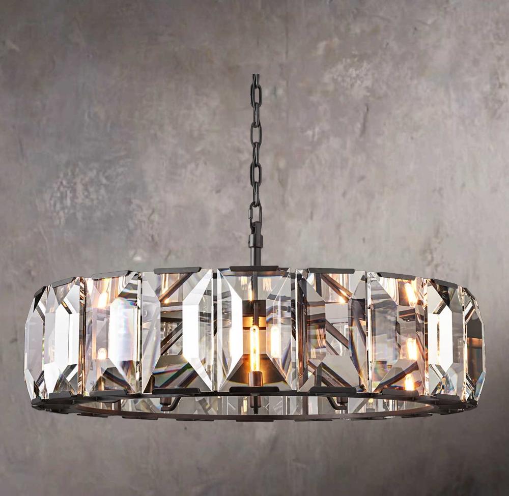 Harlows Crystal Round Chandelier 43"