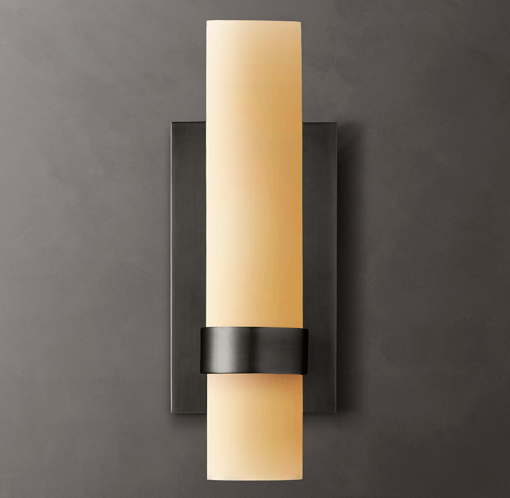 Ravelles Milk Glass Wall Sconce