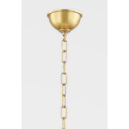 Ripley 6-Light Chandelier in Aged Brass 31.75L x 31.75W x 20.25H