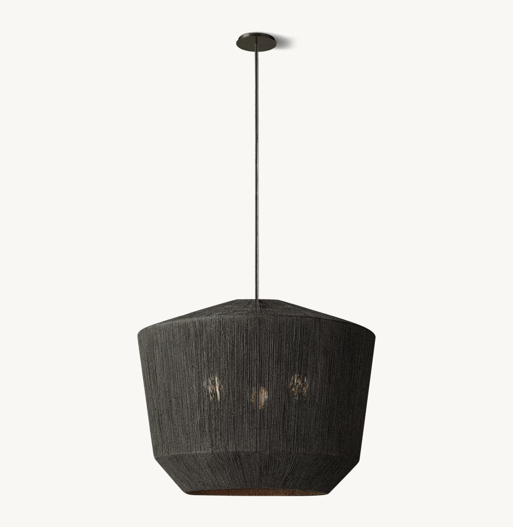 Ceva Woven Wicker Pendant Light Chandelier