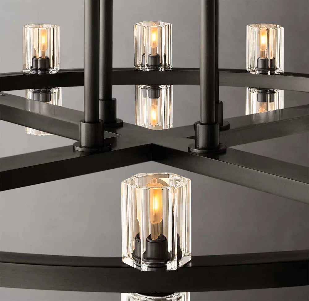 Arcachone Circular Two-Tier Chandelier 60"