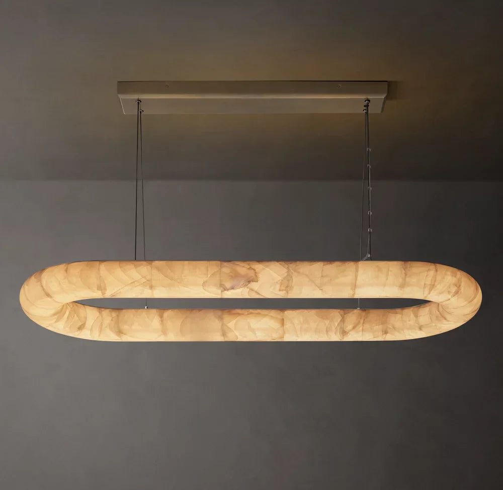 Rivage Lisse Oval Chandelier 57"