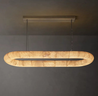 Rivage Lisse Oval Chandelier 57"