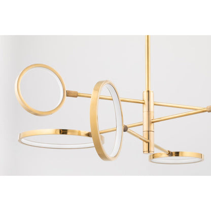 Saturn 0-Light Chandelier in Old Bronze 44.5L x 44.5W x 13.25H