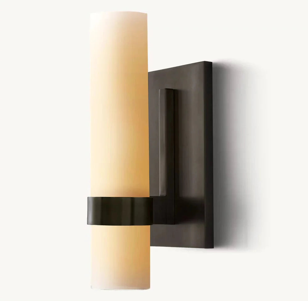 Ravelles Milk Glass Wall Sconce