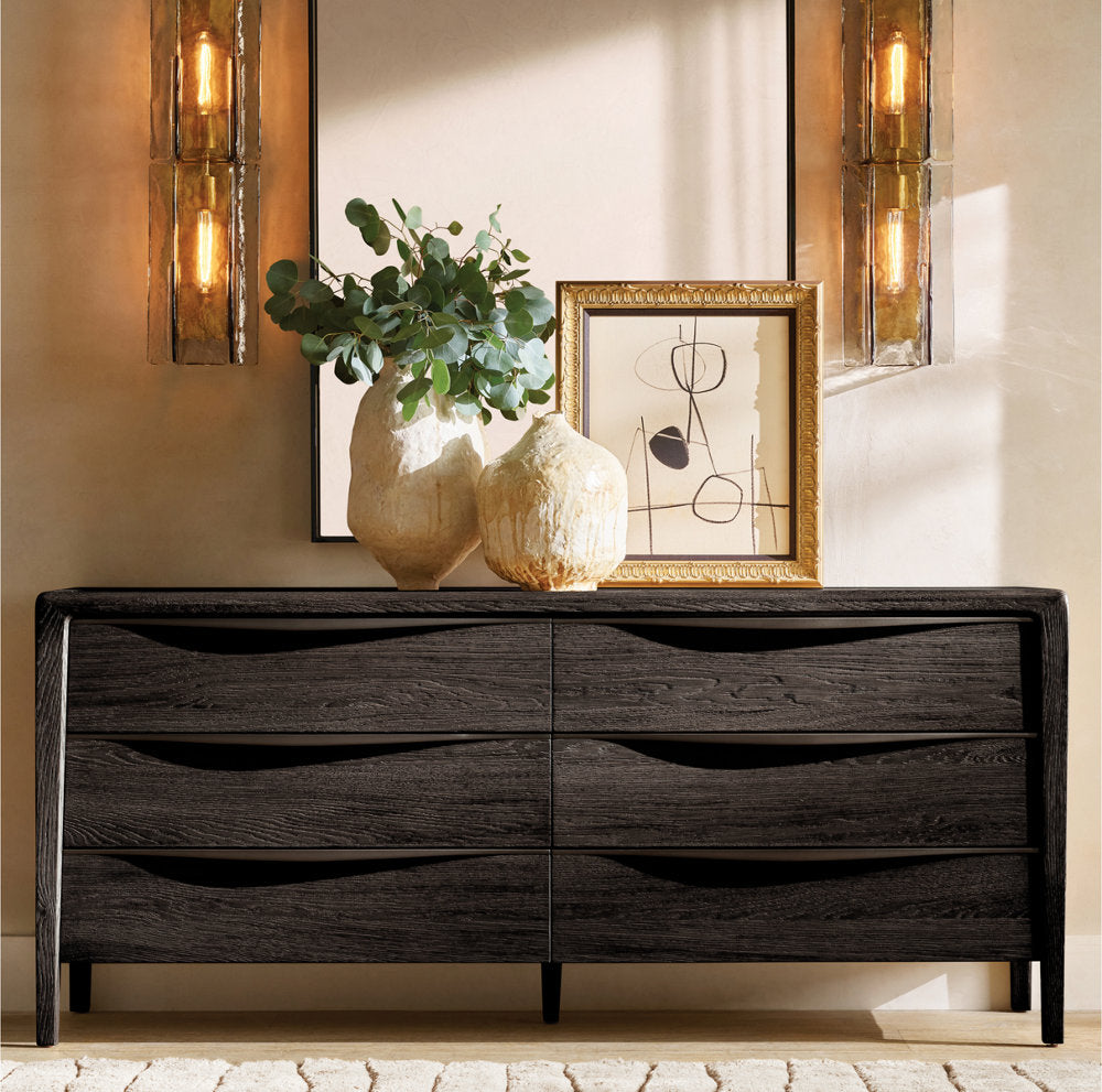 Latticed Smoked Glass Wall Sconce 30"