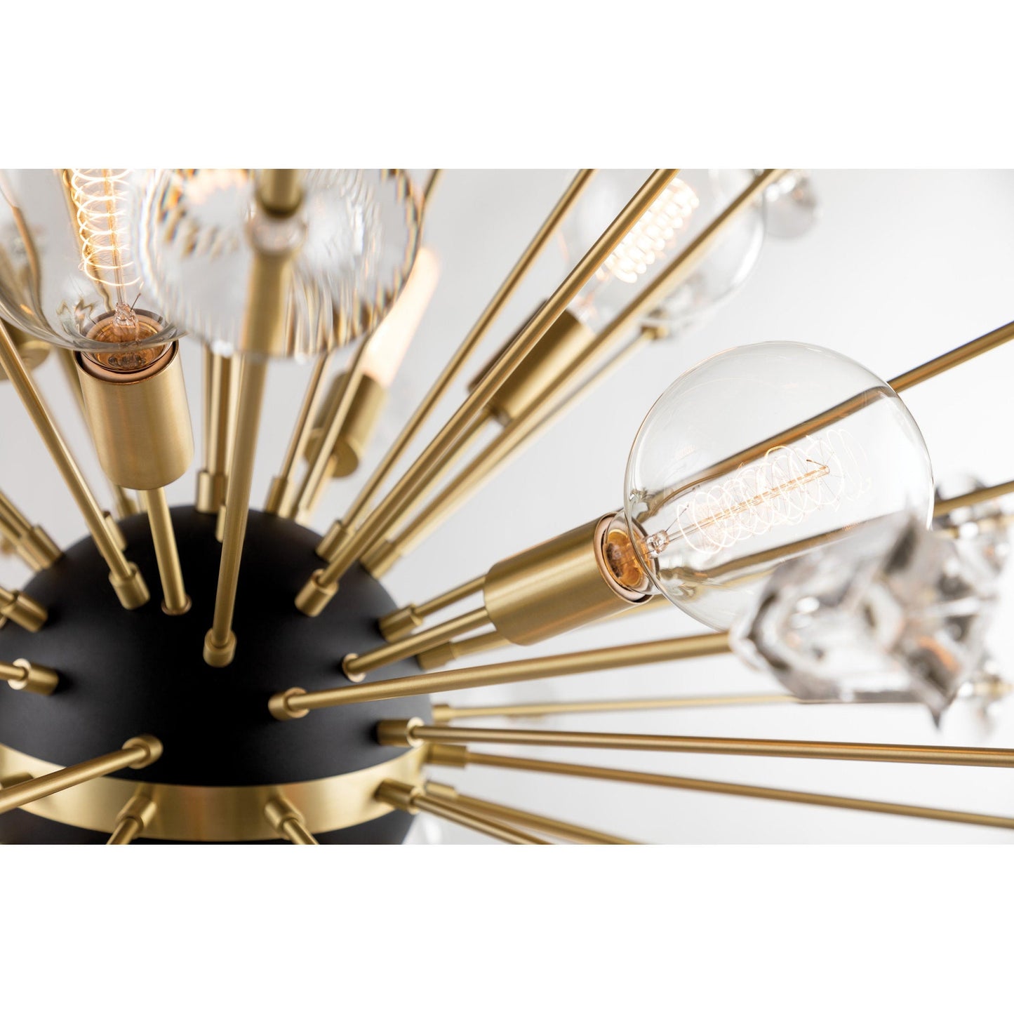 Liberty 12-Light Chandelier in Aged Brass 46L x 46W x 46H
