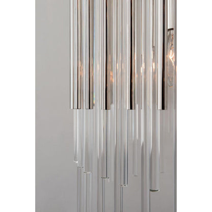 Wallis 10-Light Chandelier in Polished Nickel 20.75L x 20.75W x 30.75H