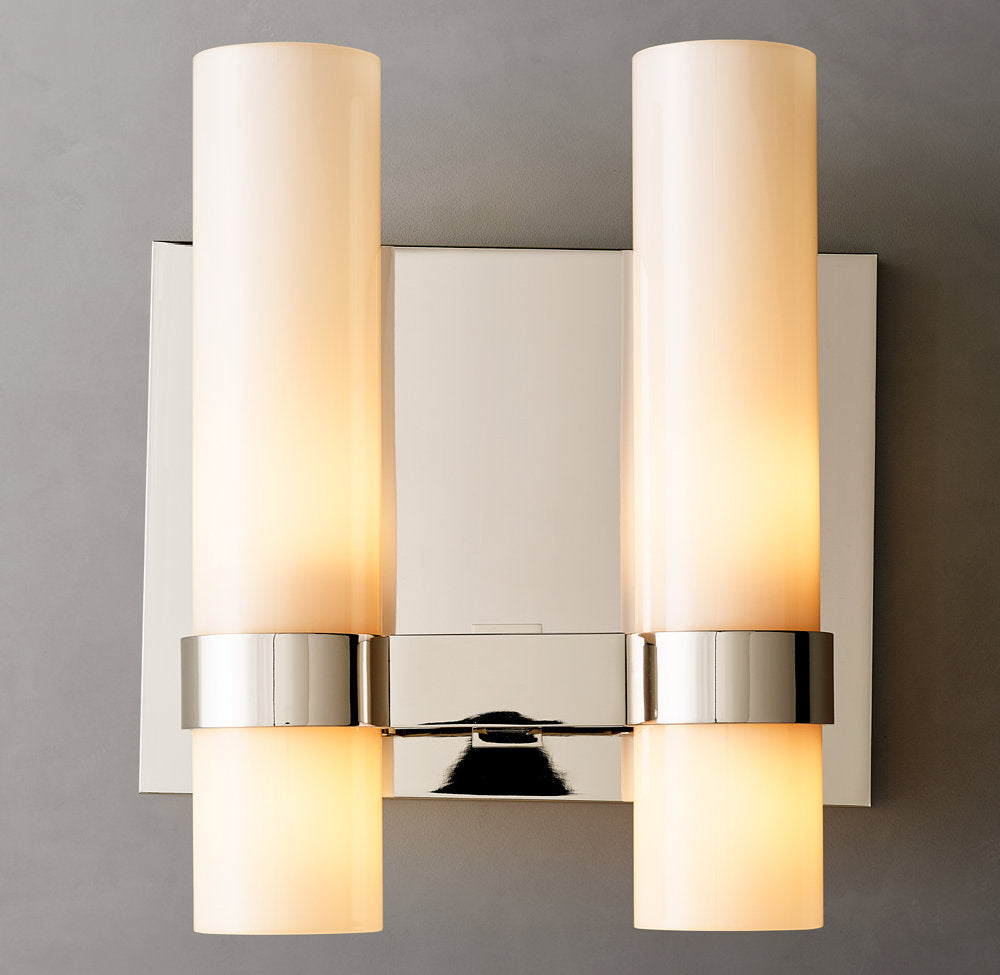 Ravelle Opal Glass Twin Wall Sconce