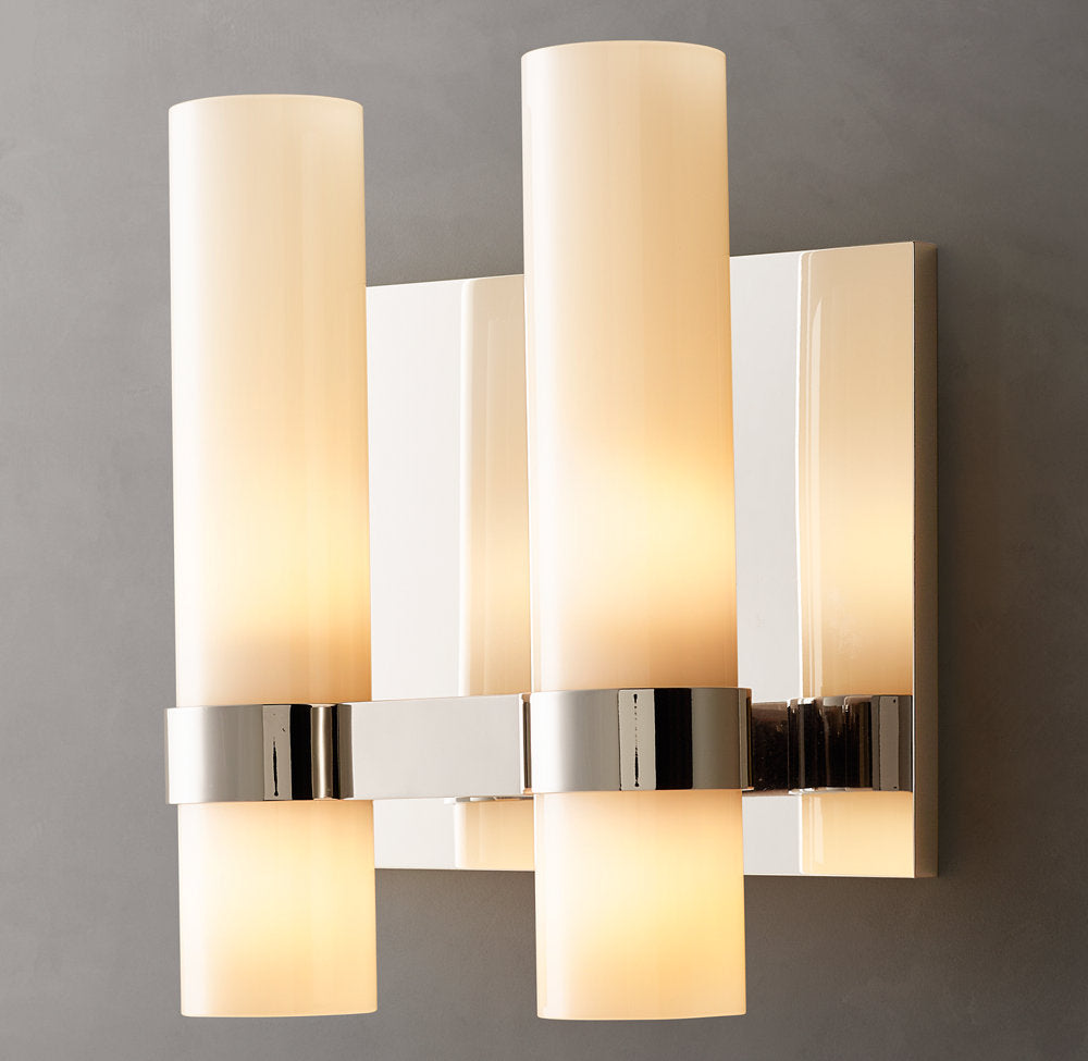 Ravelle Opal Glass Twin Wall Sconce