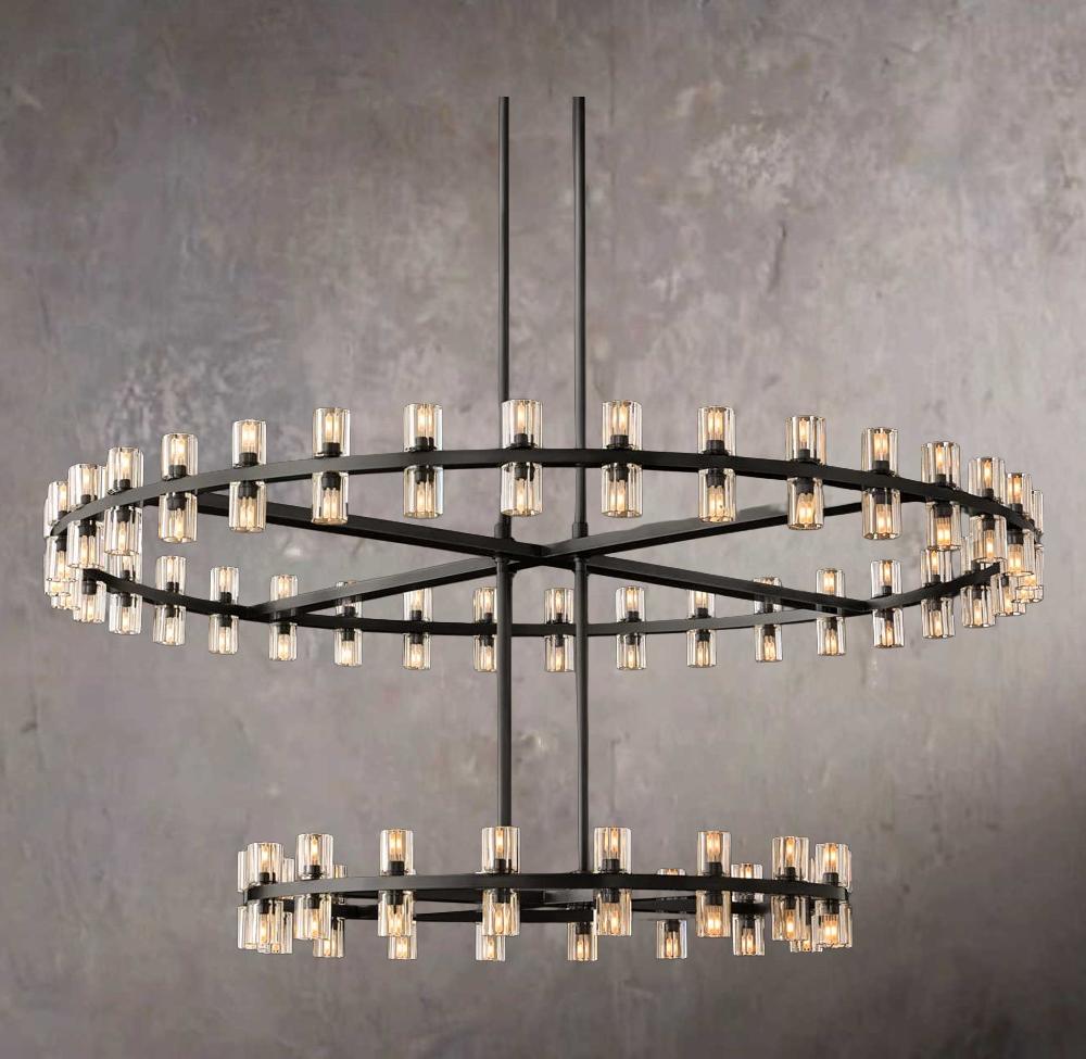 Arcachone Circular Two-Tier Chandelier 60"