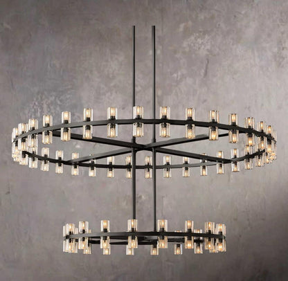 Arcachone Circular Two-Tier Chandelier 60"
