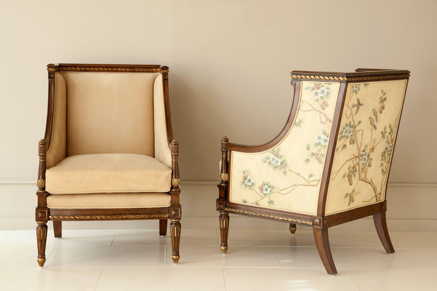 Maitland Smith Floral Occasional Chair Clearance