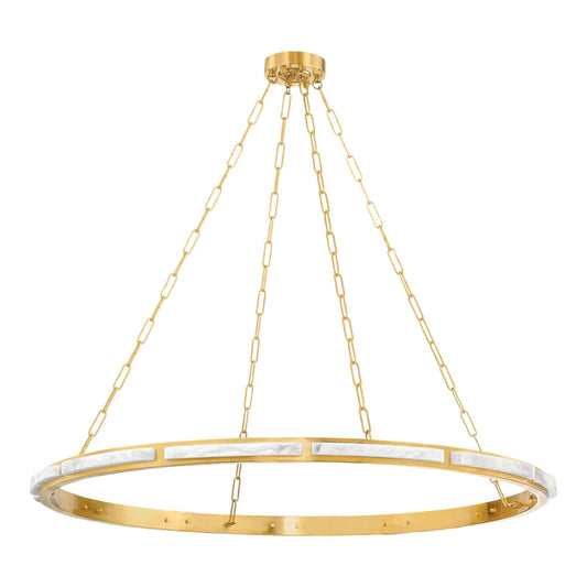 Wingate 1-Light Chandelier in Aged Brass 48L x 48W x 2H