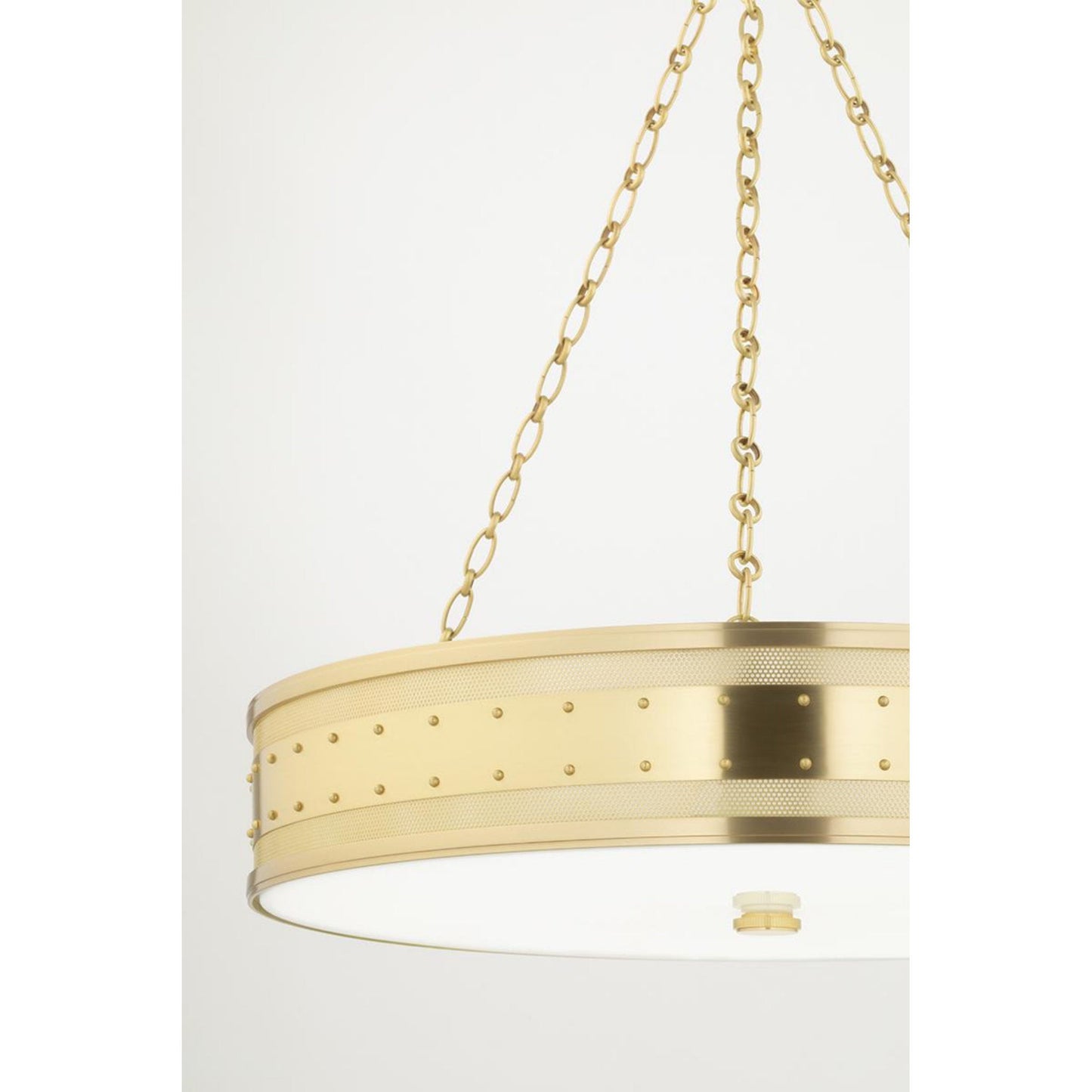 Gaines 4-Light Chandelier in Aged Brass 22L x 22W x 5.75H