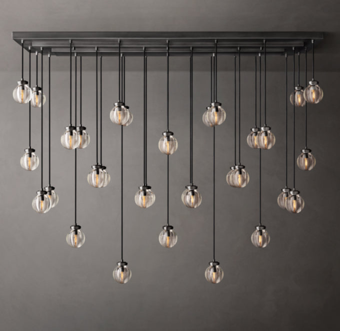 Pearl Rectangular Chandelier 72"