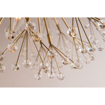 Dunkirk 10-Light Chandelier in Polished Nickel 30L x 30W x 29H