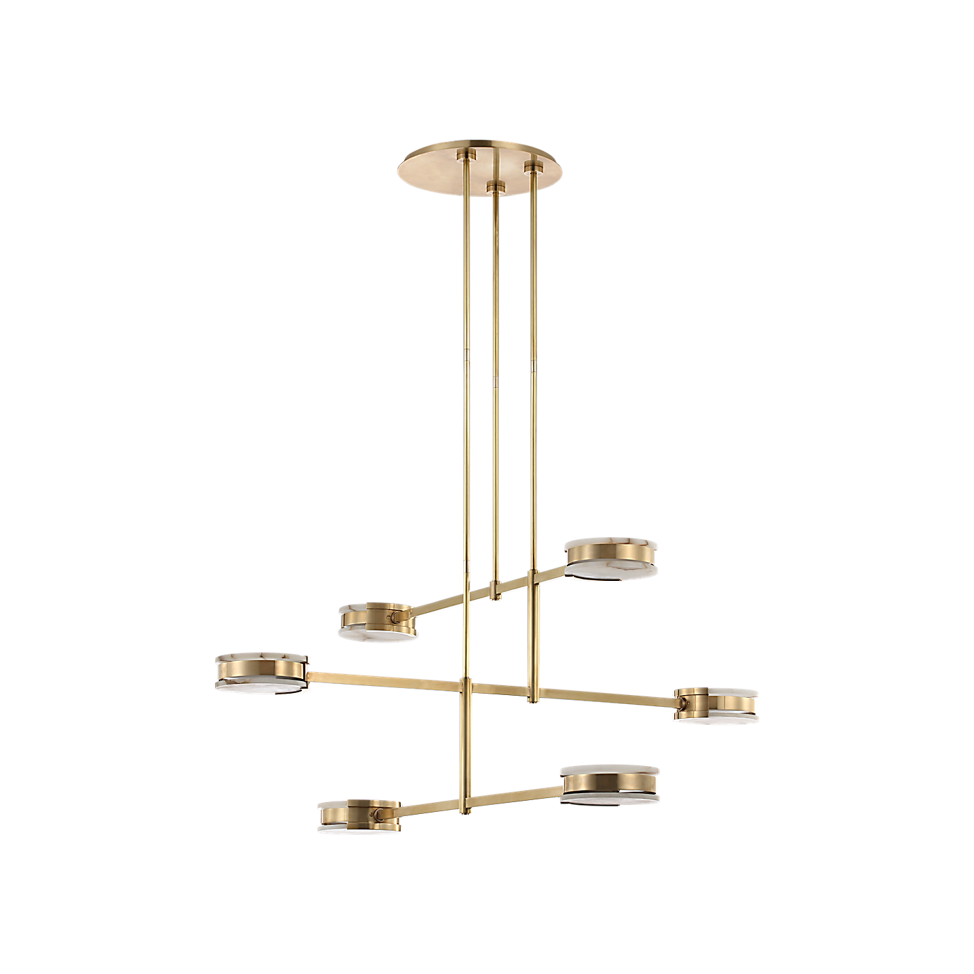 Melange 54" Multi-Positional Chandelier
