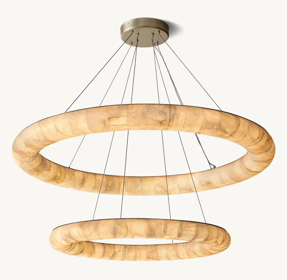 Rivage Smooth Dual-Level Circular Chandelier 61"